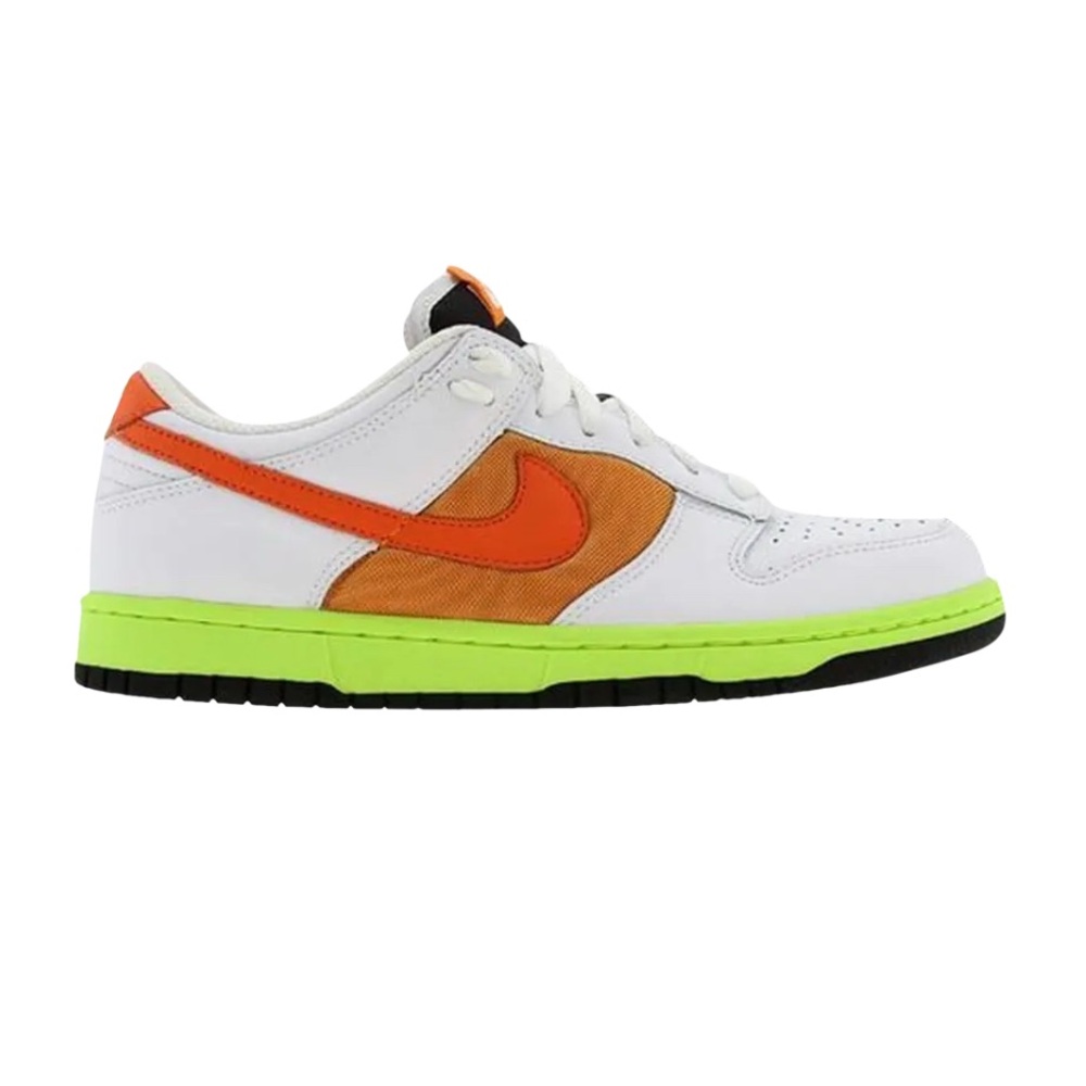 Nike Women’s Dunk Low 'White Orange Blaze' Sneakers / Shoes